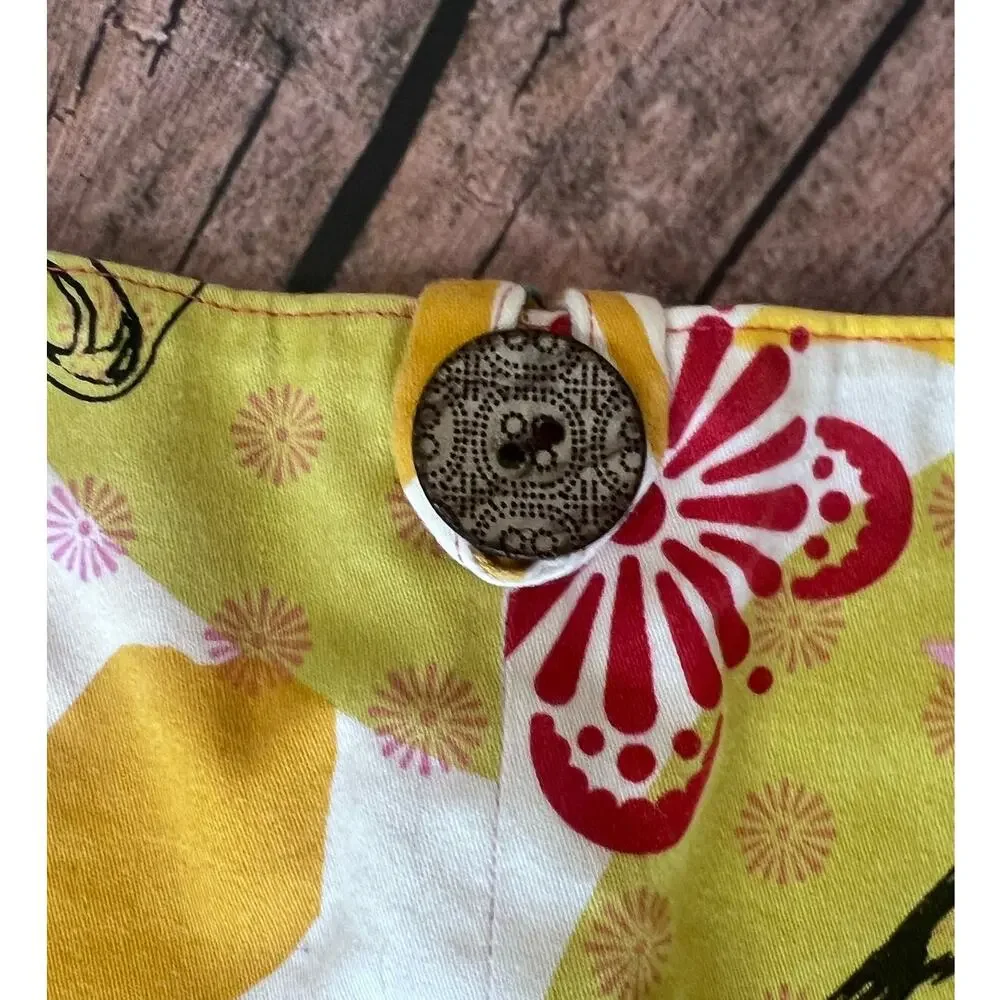 Cute‎ Homemade Yellow Bird Print bag